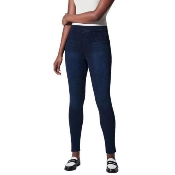 Spanx jean-ish high waist ankle skinny jeans blue - Picture 1 of 12